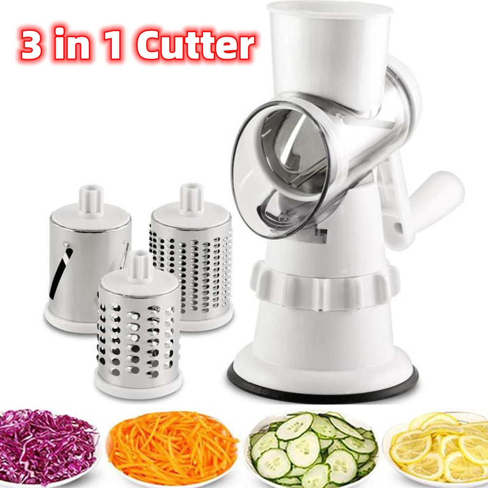 Kitchenova 3-in-1 Vegetable Slicer – Multifunction Mandoline Cutter